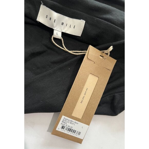 One Mile Sophia Mini Skirt in Black - Picture 4 of 4